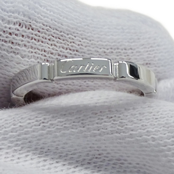 CARTIER White Gold Maillon Panthere Ring #51 - Picture 7 of 8